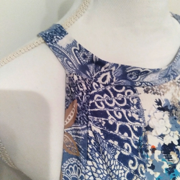 Ladies multi color tank top sz XL - Picture 3 of 8